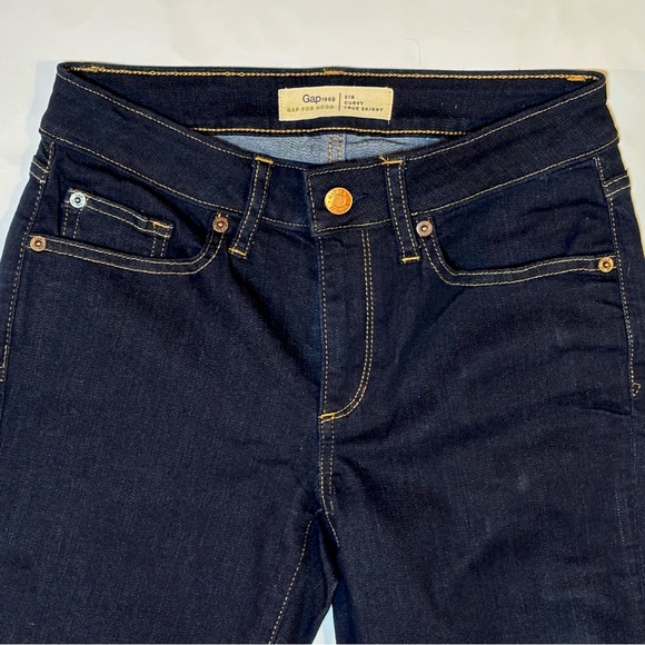 GAP Curvy True Skinny Jeans Dark Wash Like New 27 - Picture 5 of 9